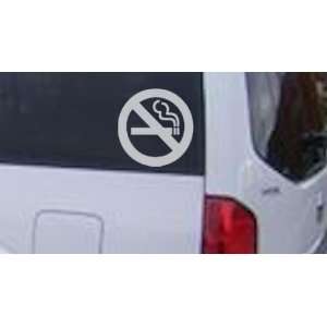  No Smoking Car Window Wall Laptop Decal Sticker    White 