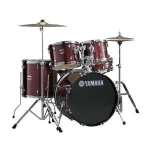  Yamaha Gigmaker 5 Piece Drum Set With Hdwr Burgandy 