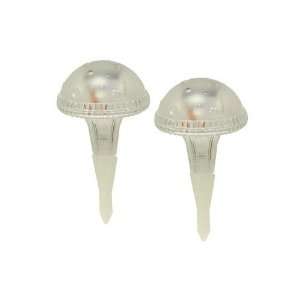   Clear Mushroom Color Changing Solar Light, Pack of 2
