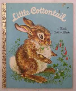 Vintage Cottontail Rabbit Little Golden Books C 1960  