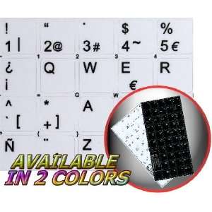  SPANISH STICKER FOR KEYBOARD WHITE BACKGROUND (14x14) FOR 