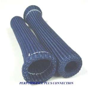 Blue Heat Protector Insulating Fire Sleeve Spark Plug Wire Boot 2 Cyl