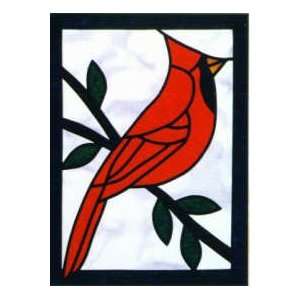  PT2215 Stained Glass Red Cardinal Quilt Pattern by Designs 