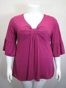 NEW WOMENS PLUS SIZE CLOTHING YUMMY EMPIRE BLOUSE 5X  