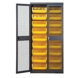  Mesh Safe View Storage Cabinet with Ultra Size Bins Bin 