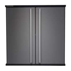    Steel Grey & Greystone 2 Door Wall Storage Cabinet