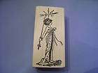 100 PROOF PRESS RUBBER STAMPS HALO WOMAN STAMP