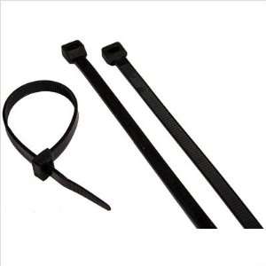  Ultraviolet Black Nylon Cable Ties [Set of 100]