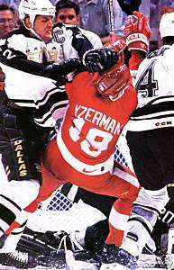 STEVE YZERMAN DETROIT RED WINGS 1997 STANLEY CUP POSTER (picture 