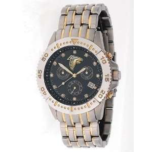 Atlanta Falcons Silver/Gold Mens Legend Swiss Wrist Watch 