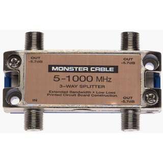  Cable SS3RF Monster Standard RF Splitters For CATV Signals 3 Way 