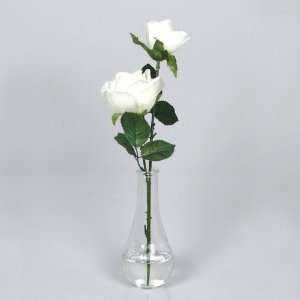  Artificial Flowers   Liquid Illusion (Silk White Roses 