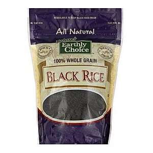Natures Earthly Choice Black Rice   100% Whole Grain   3 Lbs Bulk Bag