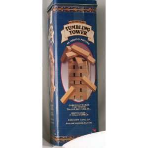   Collectors Tumbling Towers Wood Block Game NEW in Tin 